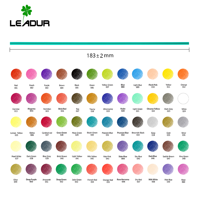 2.8/3.0/3.3/3.8/4/5/6/7.2mm color pencil lead