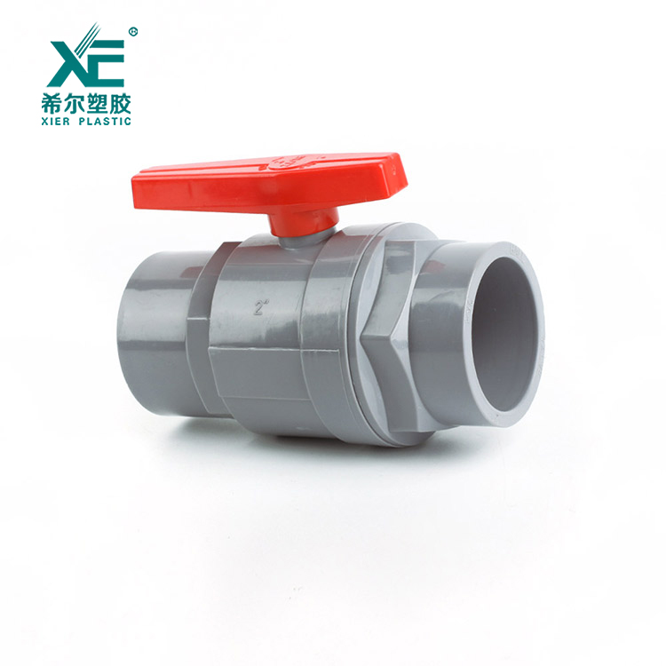PVC Two Pieces Ball Valve-Plastic Handle