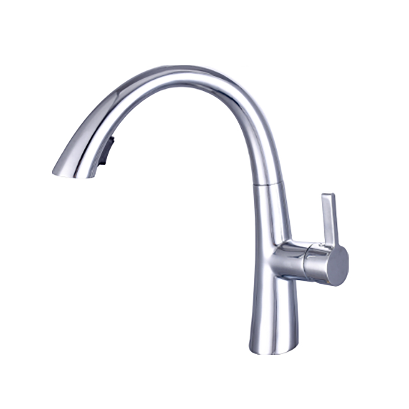 Single handle pull-out kitchen mixe