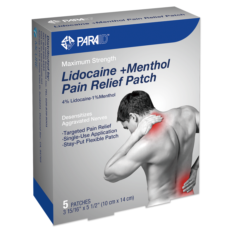 4% Lidocaine/1% Menthol Pain-Relieving Patch,5pcs/box