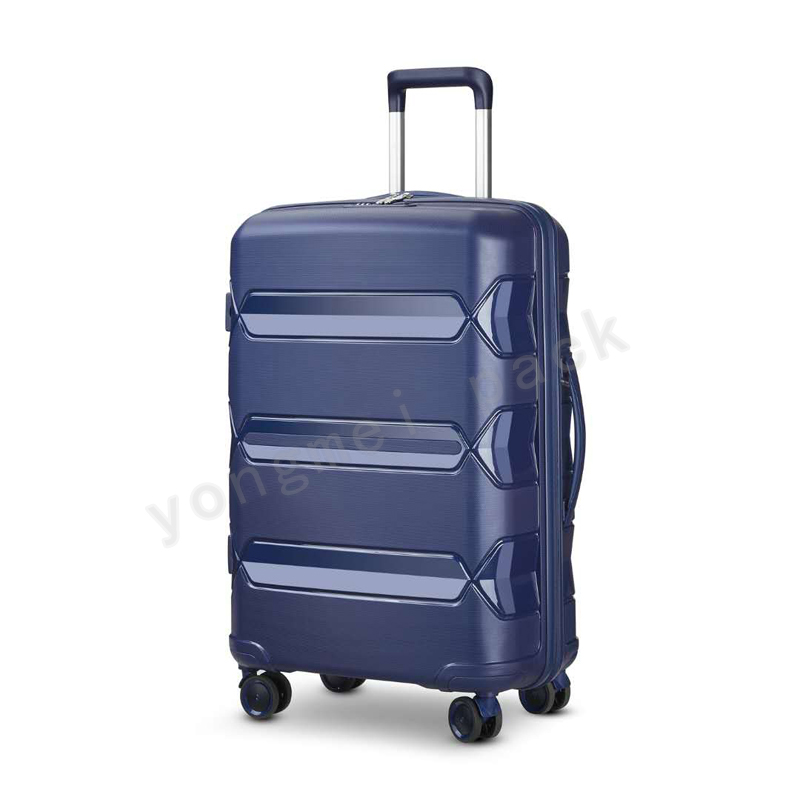 Fashion horizontal PP suitcase