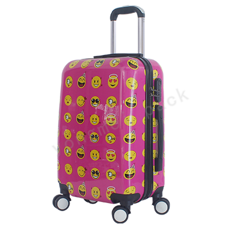 Fashionable pattern zipper suitcase