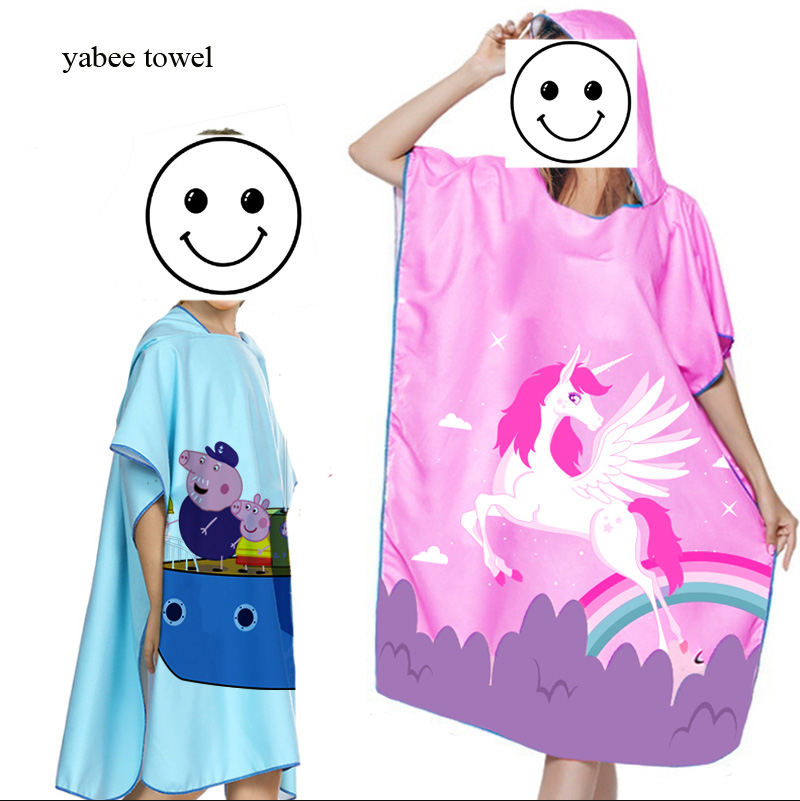 micrifiber printed fleece fabric beach poncho