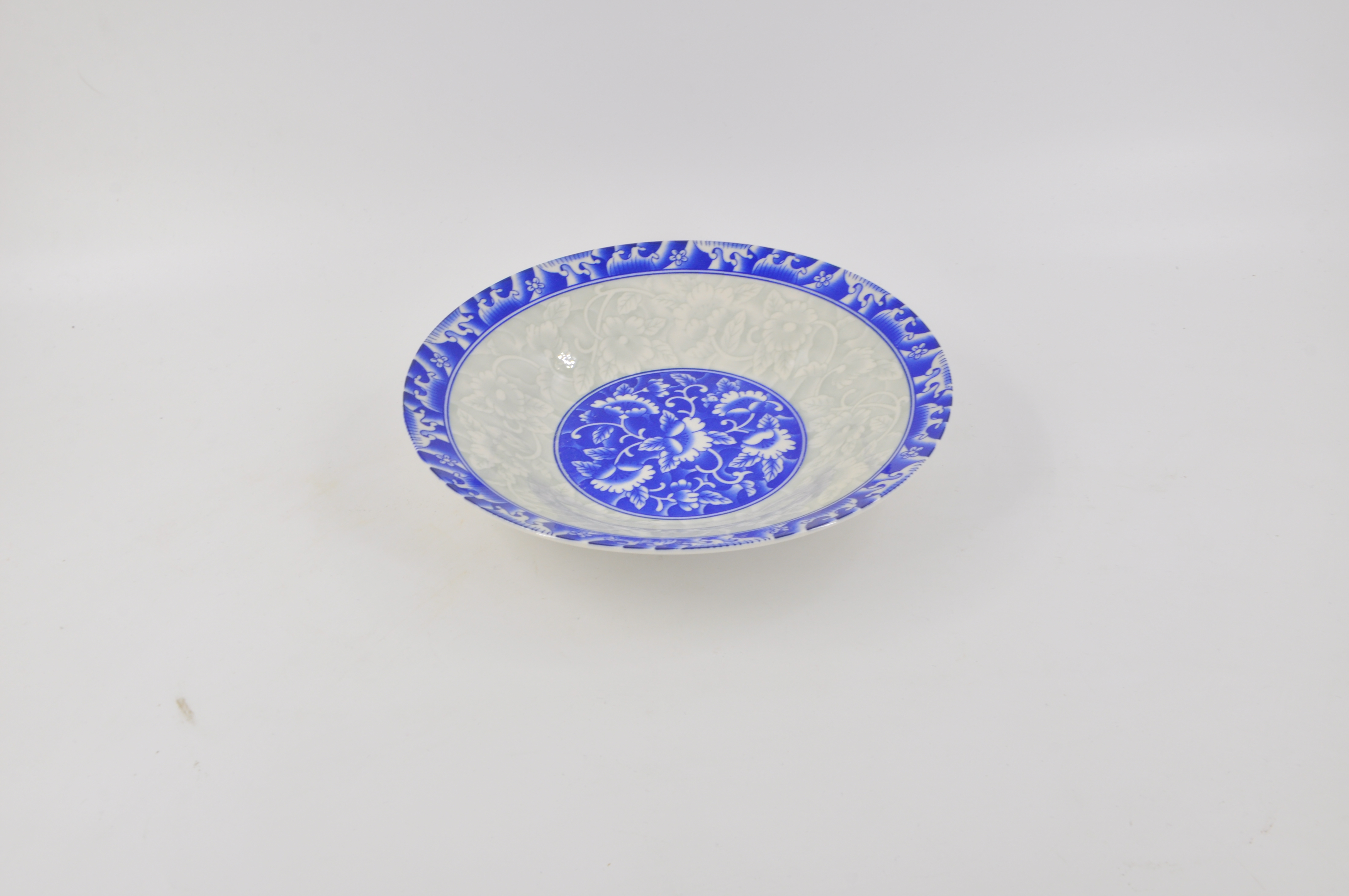 blue and white porcelain plate