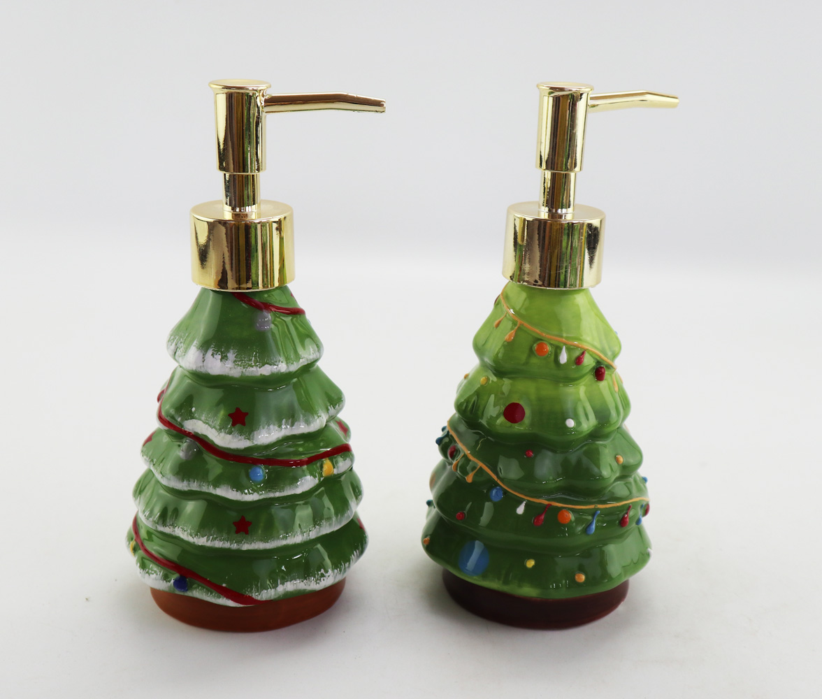 xmas tree soap dispenser