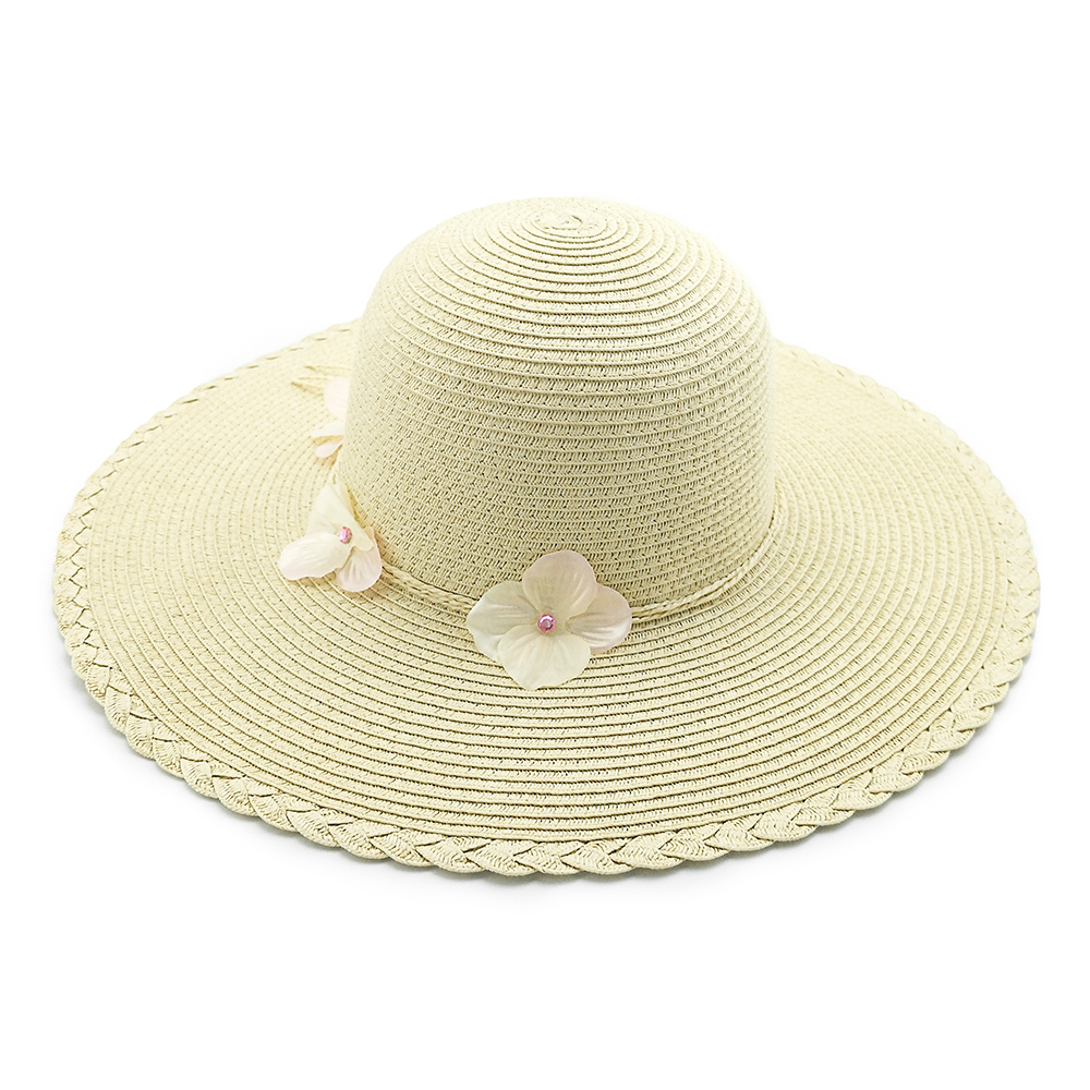 YDFL20037 2020 new style best seller wholesales summer beach promotion cheaper wider brim lady floppy paper straw hat