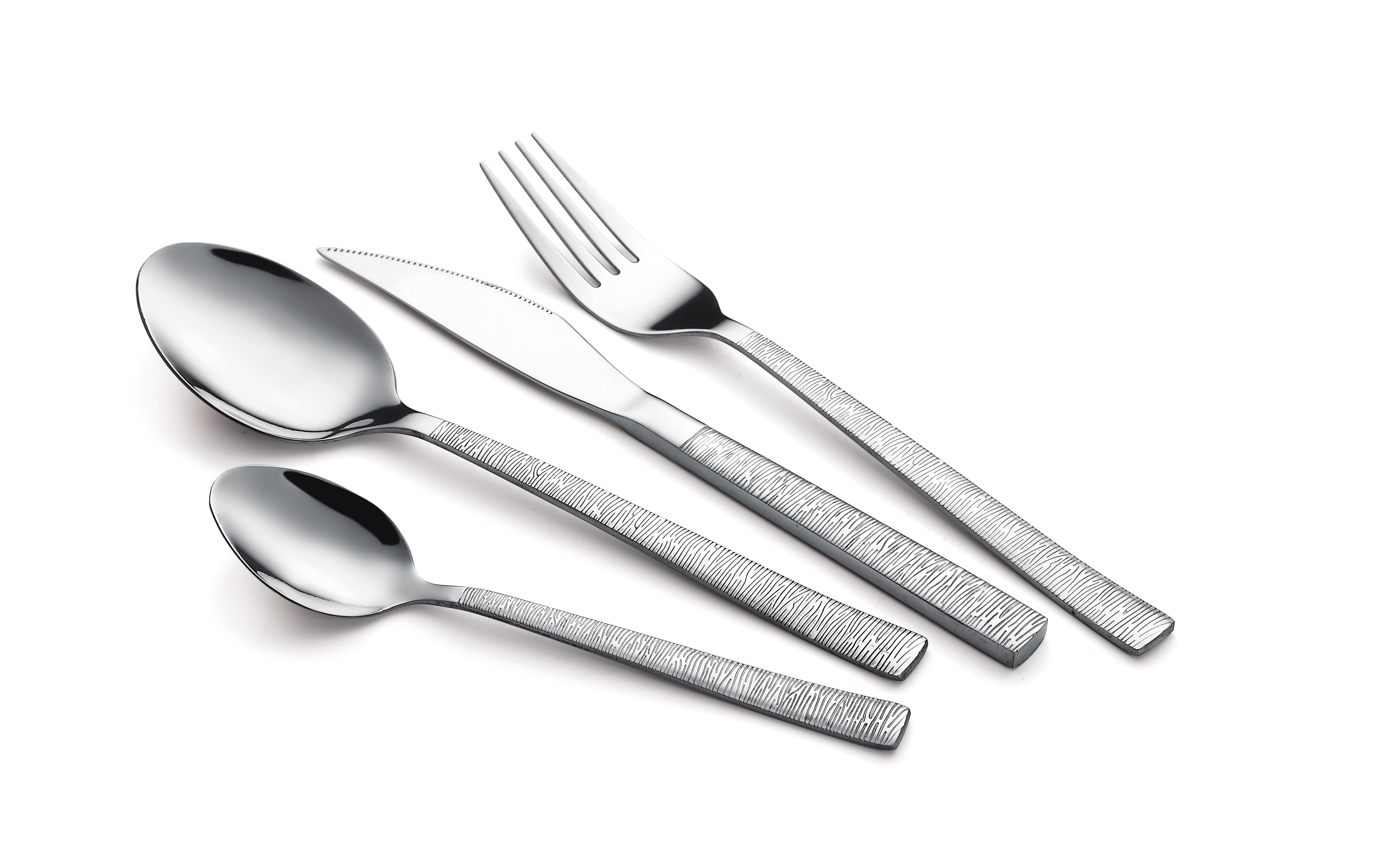 24pcs Stainless steel cutlery set in color box