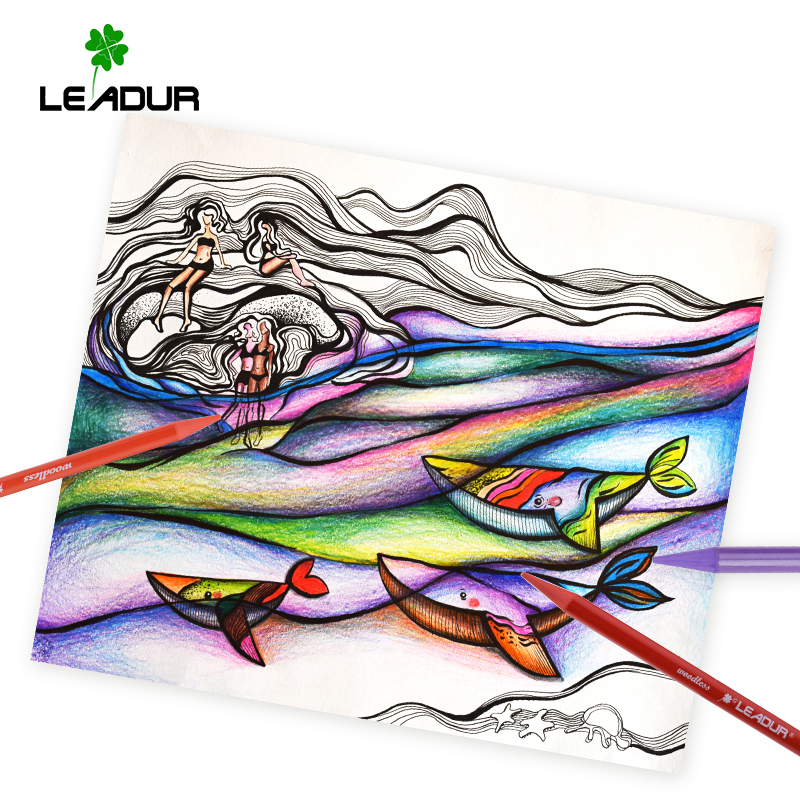 Professional drawing colored pencils