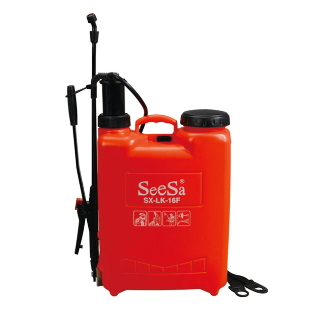 Seesa profassional 12/16L plastic manual pressure knapsack agriculture garden pest control sprayer manufacturer