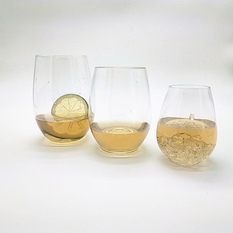 12oz Wine Cup Plastic Wine Glass Stemless Glass