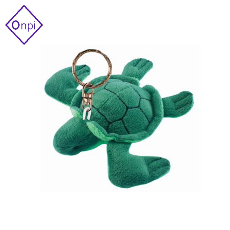 Custom custom plush tortoise animal keychain