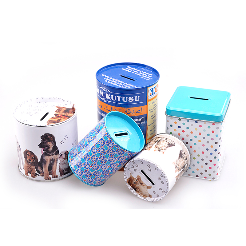 Coin Bank Tin Can