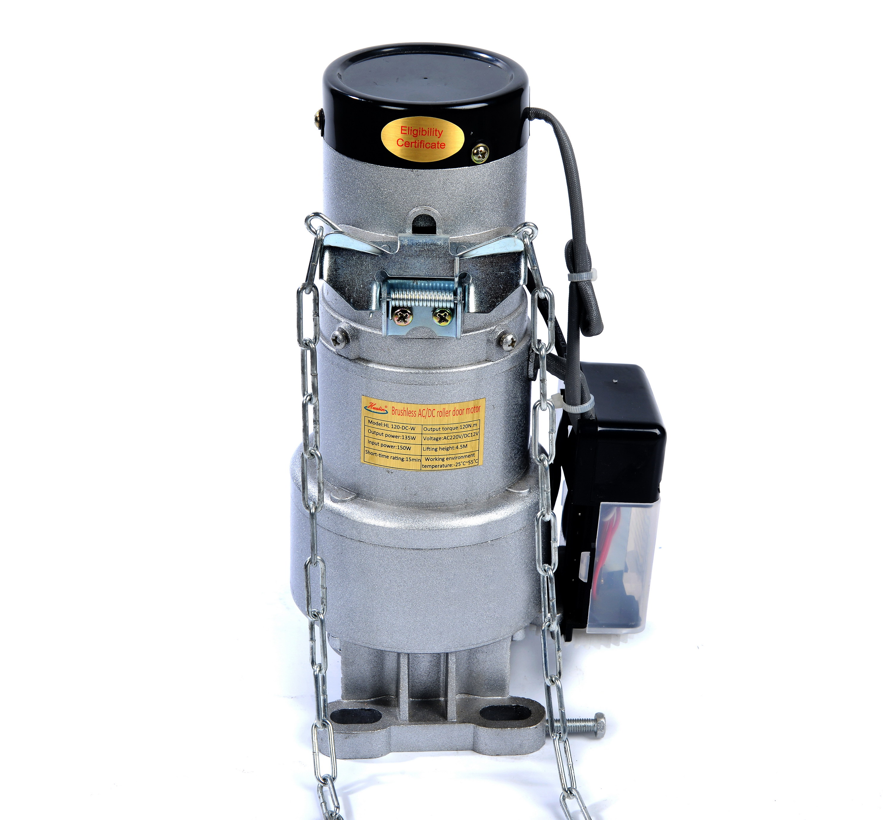Fast brushless AC/DC rolling shutter door motor