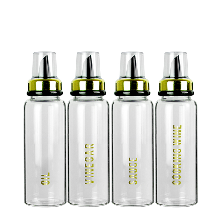 Borosilicate glass Oil bottle L size in gold
