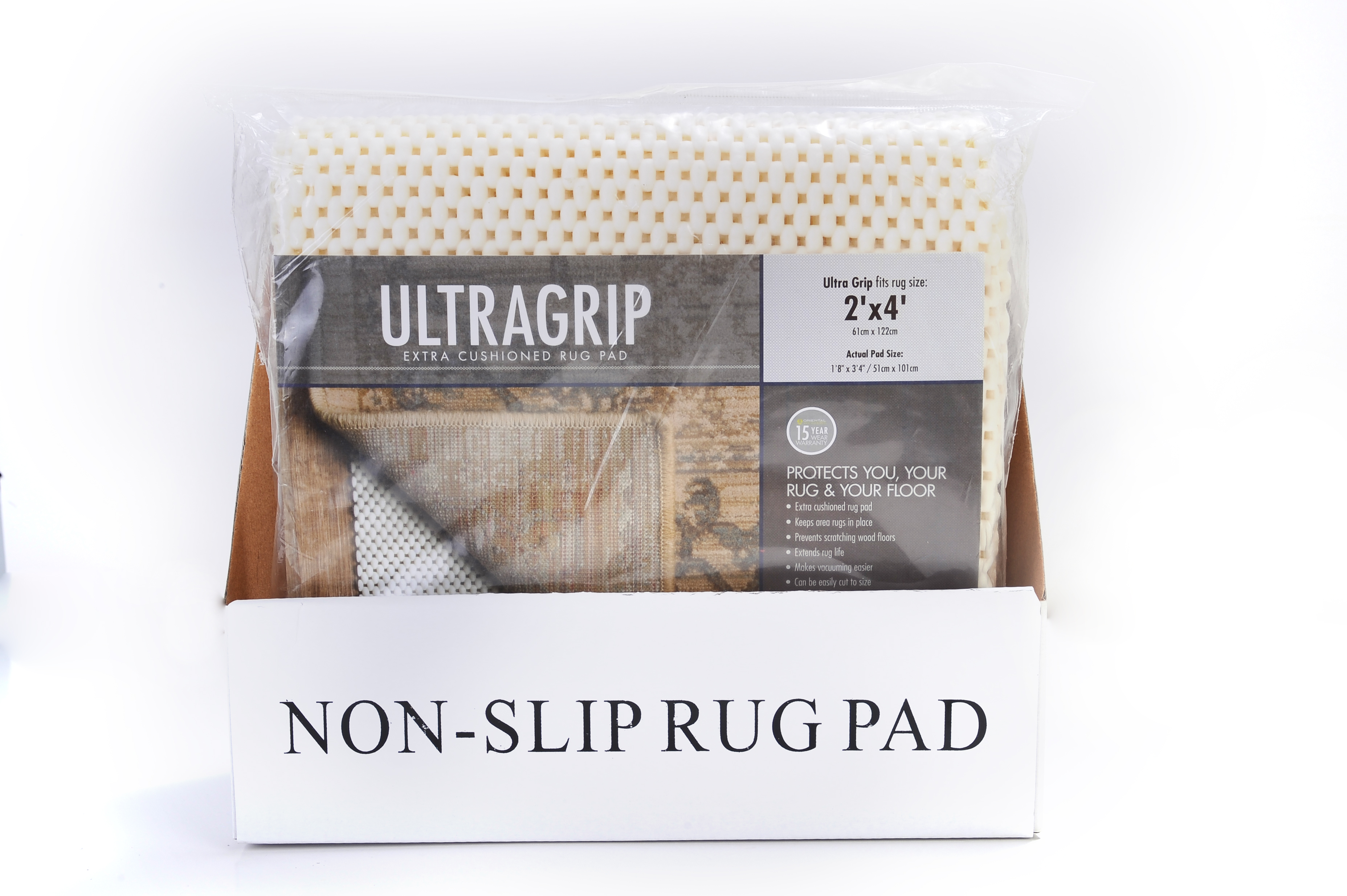 Non Slip Rug Pad Gripper suitable rug size for Bathroom, Indoor, Kitchen and Outdoor Round for Hard Surface Floors Eco-friendly