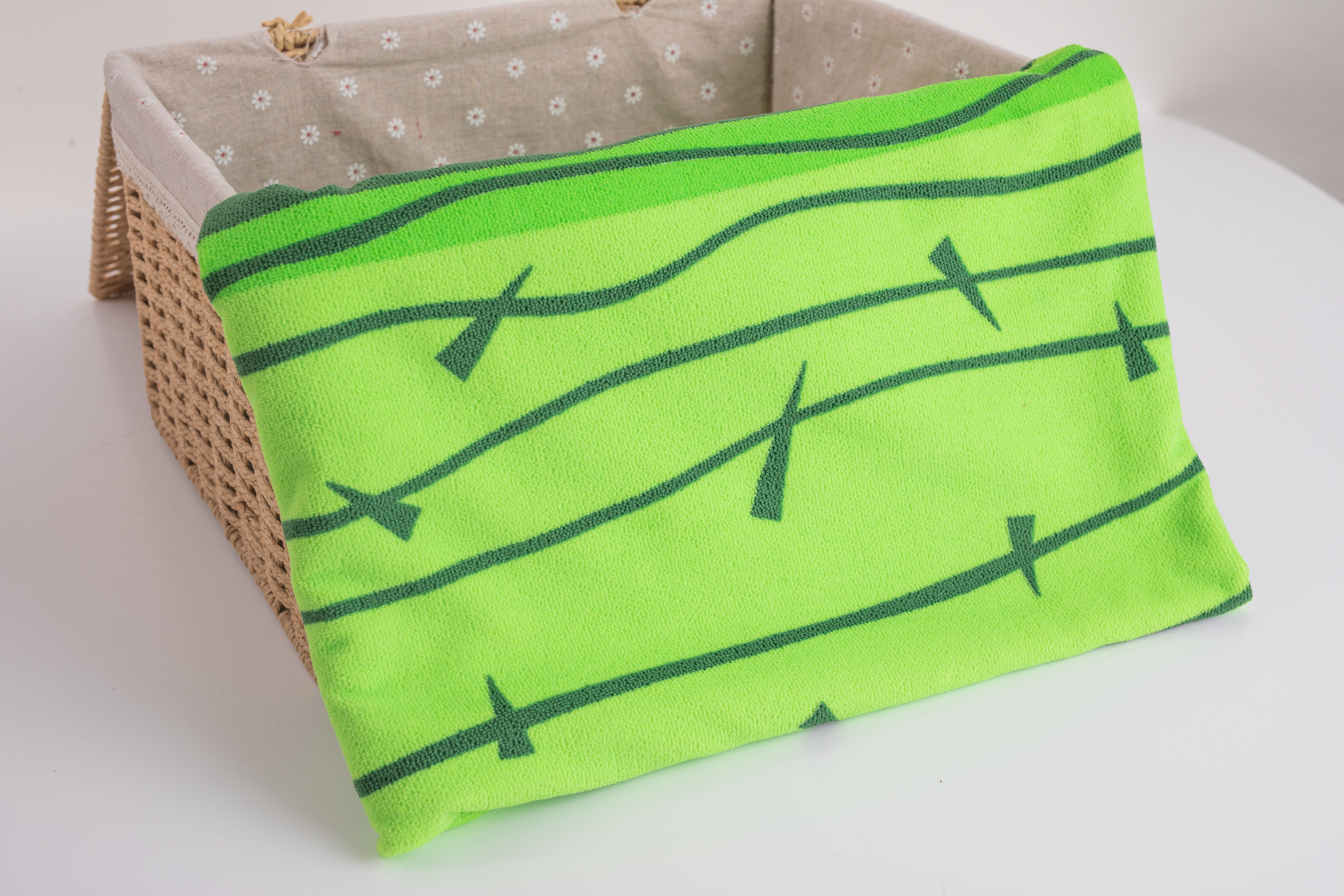 shaped beach towel