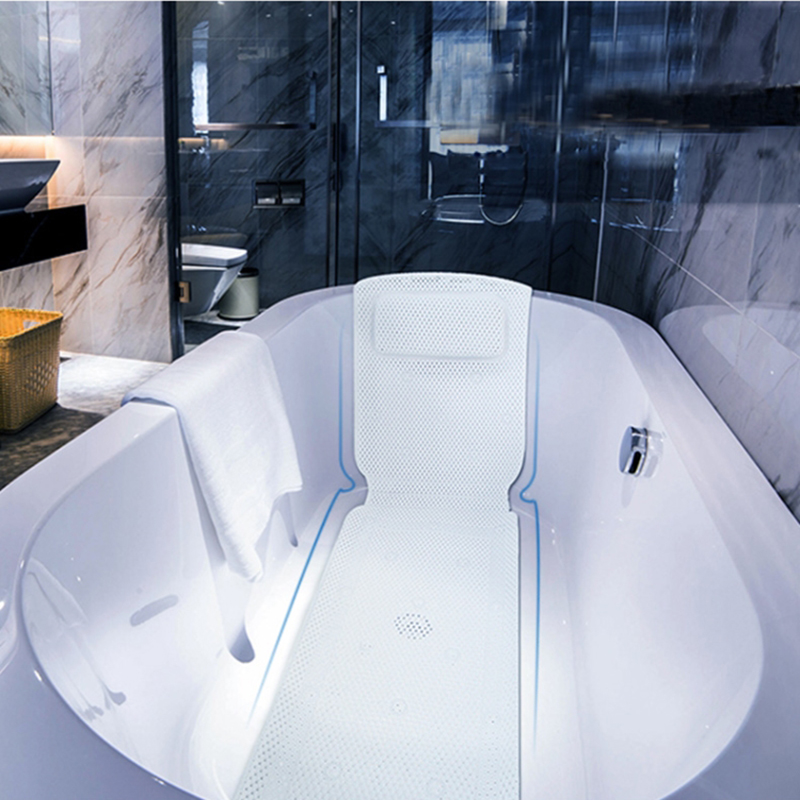 PVC Anti-Slip Bathtub Mat With Pillow Anti-Slip Mat