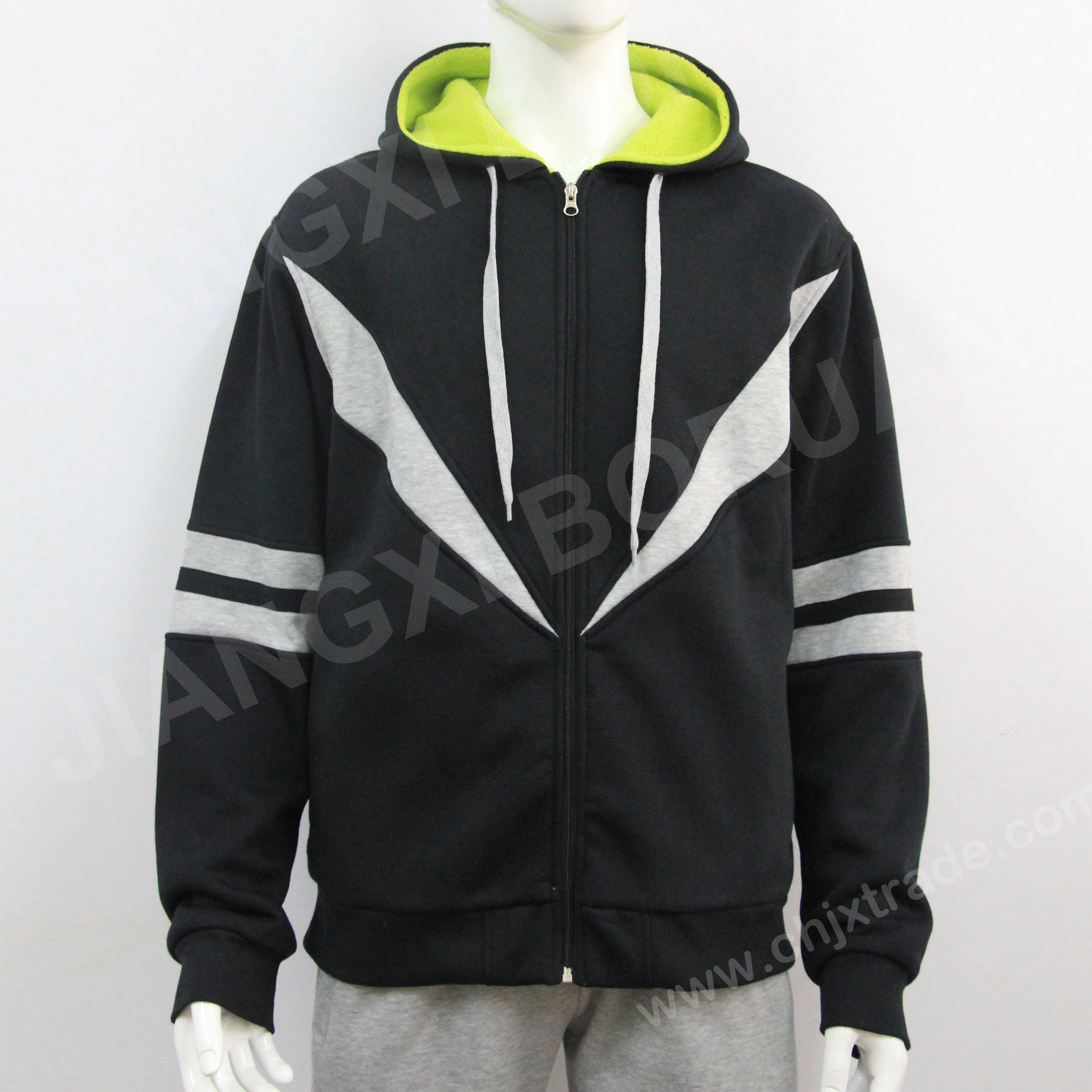 MENS 100%POLYESTER 260g FLEECE AND 160g HOODY LINE SHERPA SWEATER
