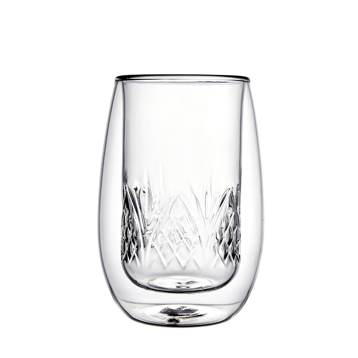 Borosilicate double wall glass cup