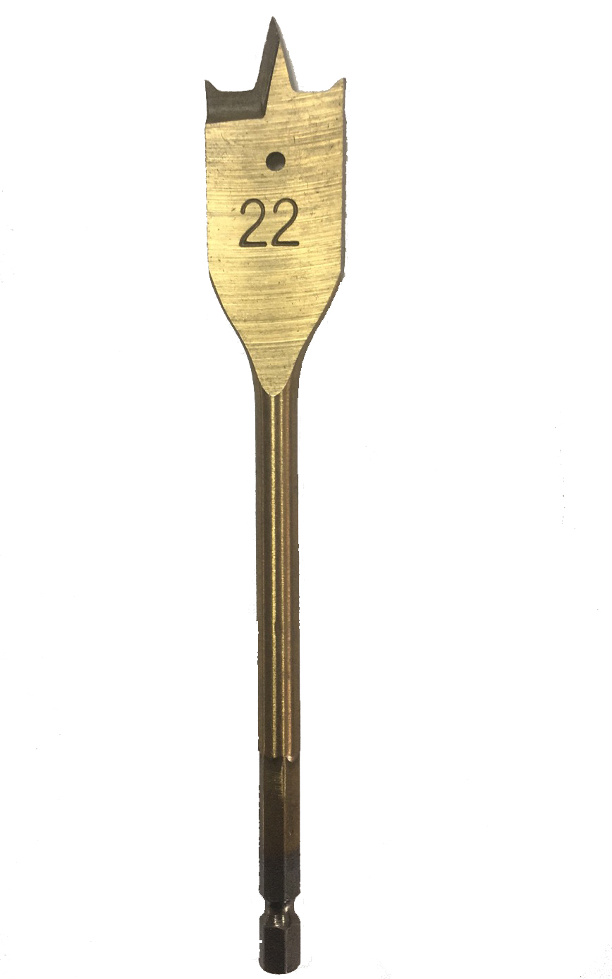 Flat bit for drilling wood