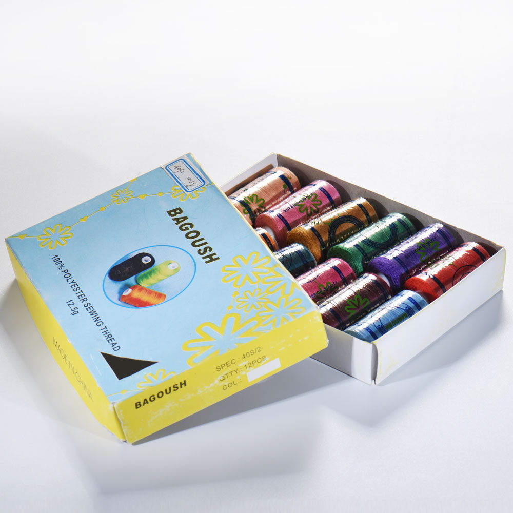 40S/2 100% Spun Polyester Sewing Thread Set 12.5g/pc
