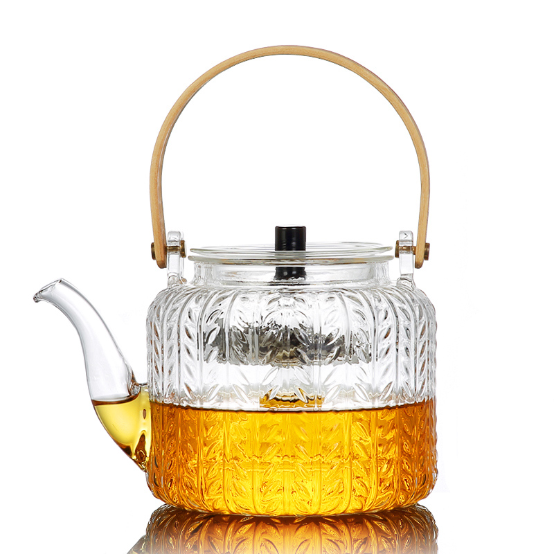 Borosilicate glass teapot