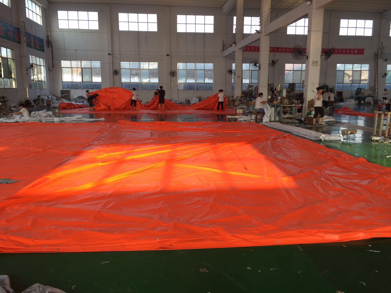 300GSM PVC Flame Retardant Tarpaulin