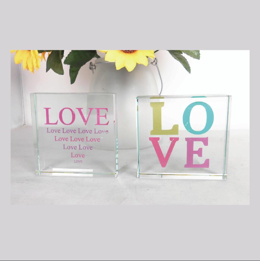 Glass Message Block