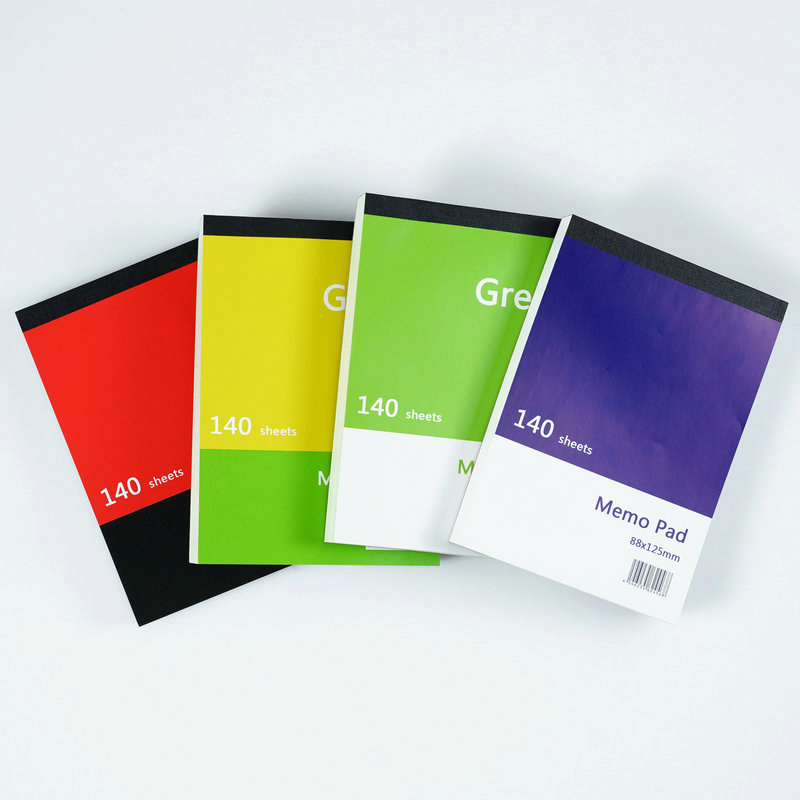 Glued notepad eye-friendly green paper pad