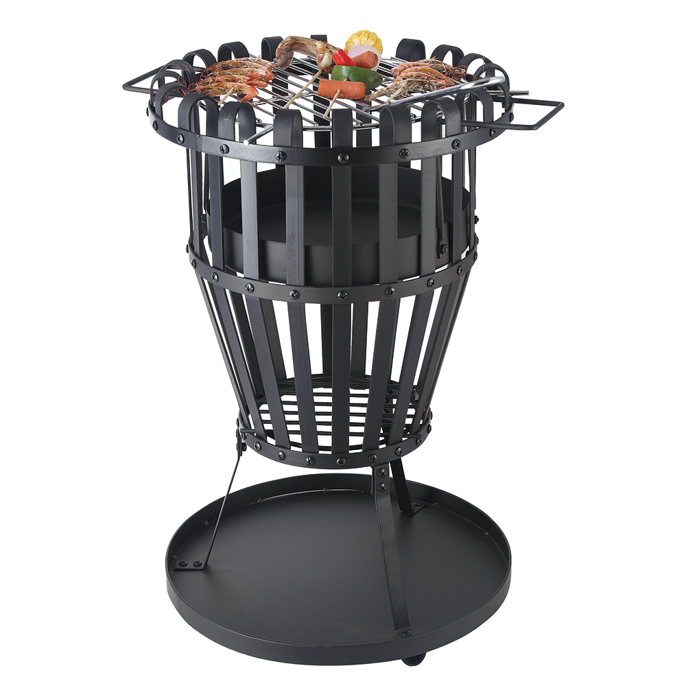 Patio Fire Basket, Iron Garden Fire Pit Heater