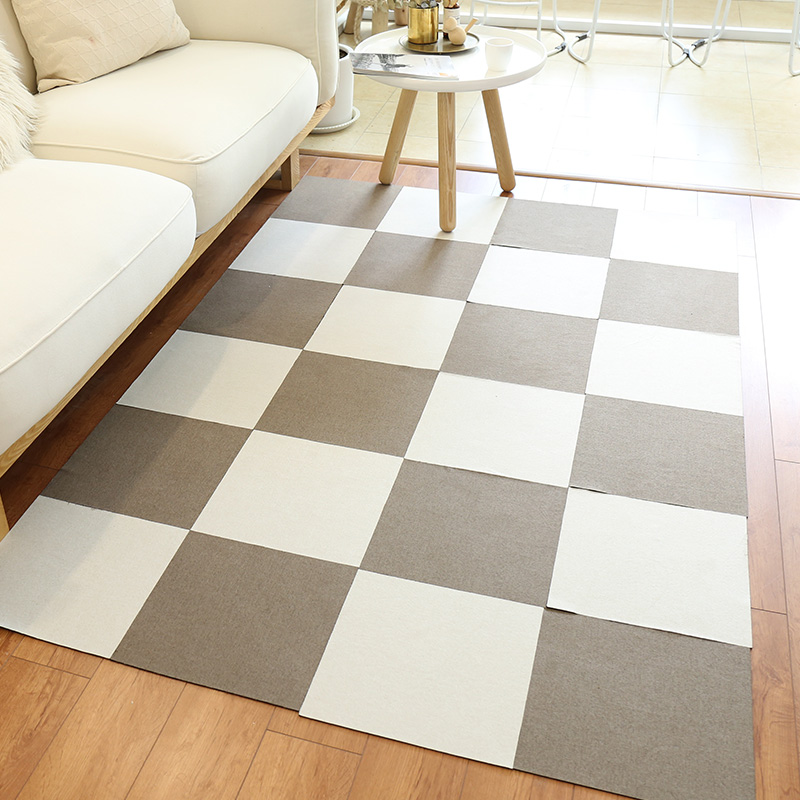 Self adhesive carpet mat