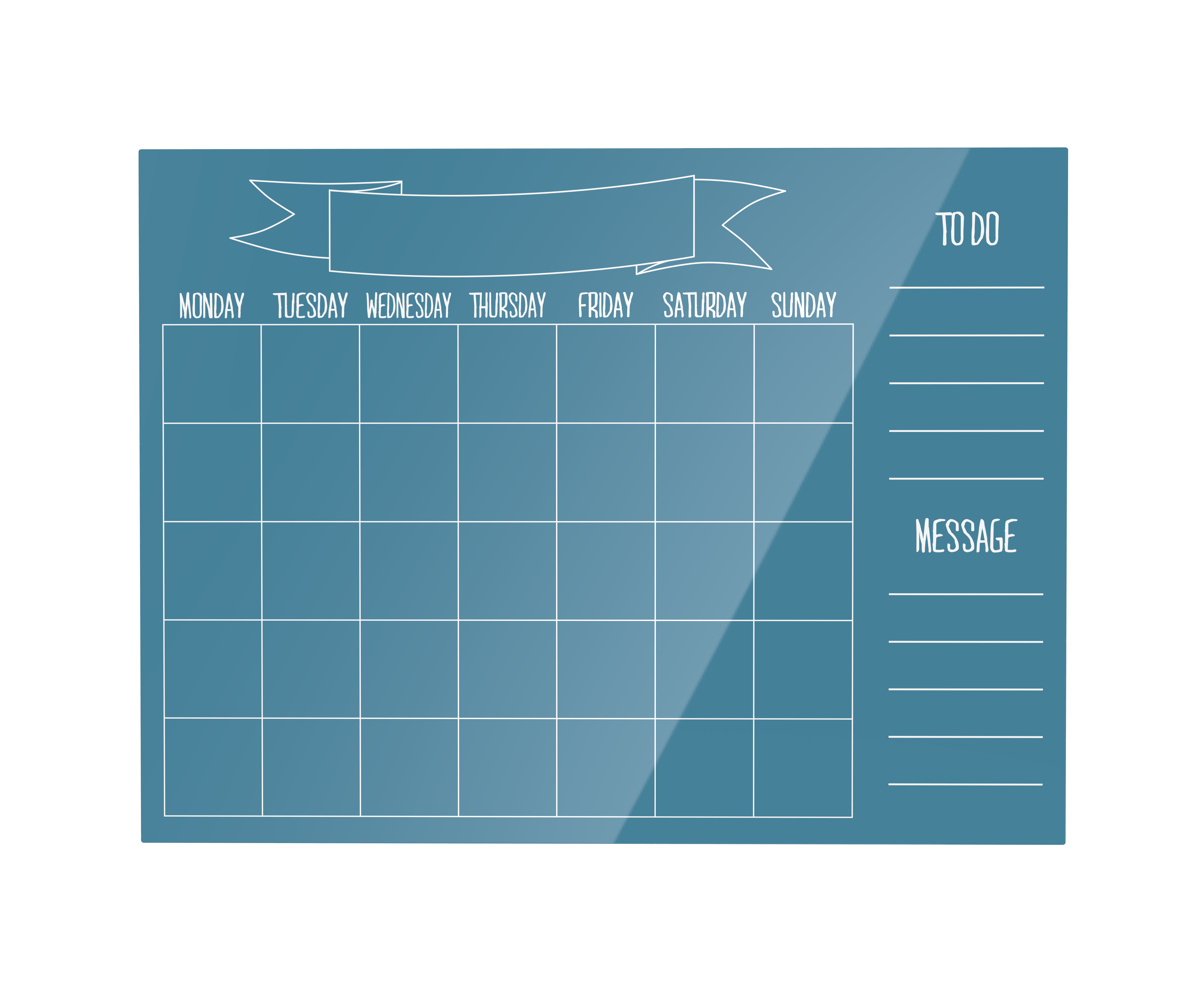 Printed glass board