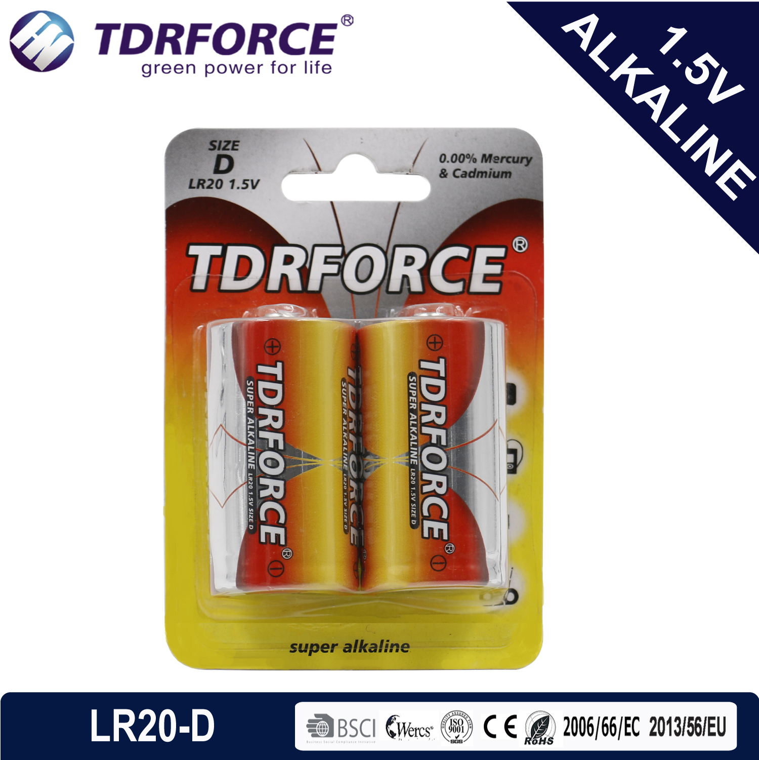 Alkaline battery LR20/D-2B