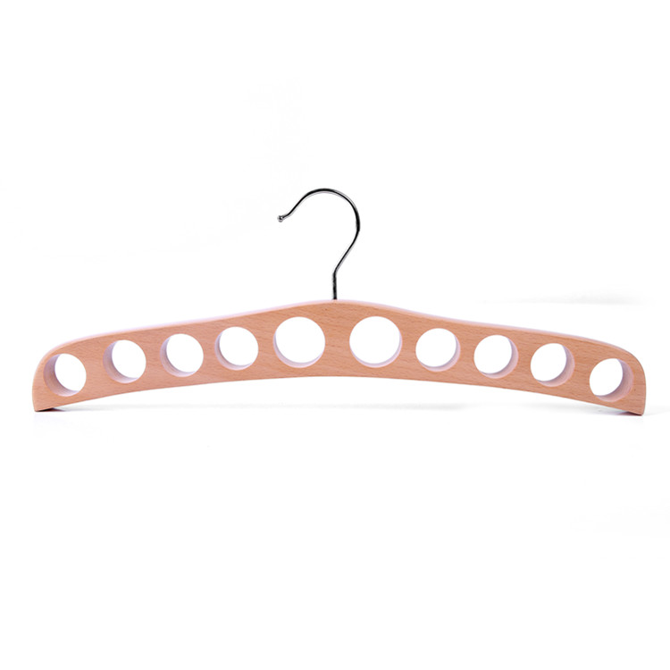 Wholesale 10 rings wooden hanging scarf hanger
