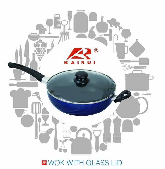 Wok With Glass Lid