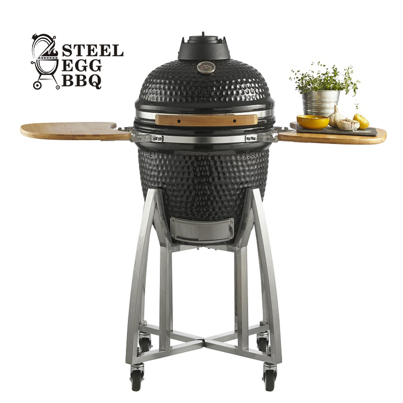 SEB kamado 18inch ceramic bbq grill charcoal smoker pellet grill for outdoor kitchen garden cooking