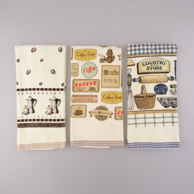 print kitchen towel jacquard border kitchen tea towel、tea towel printing / tea towel/kitchen towel