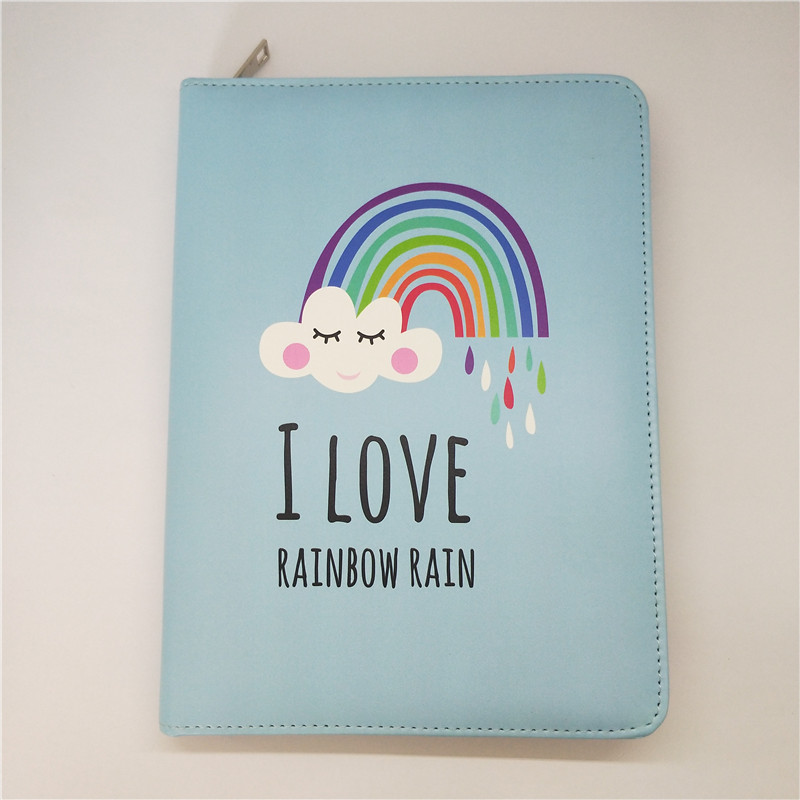 2020 Customizable eco-friendly paper zipper bag notebook