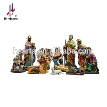 Polyresin religious nativity set