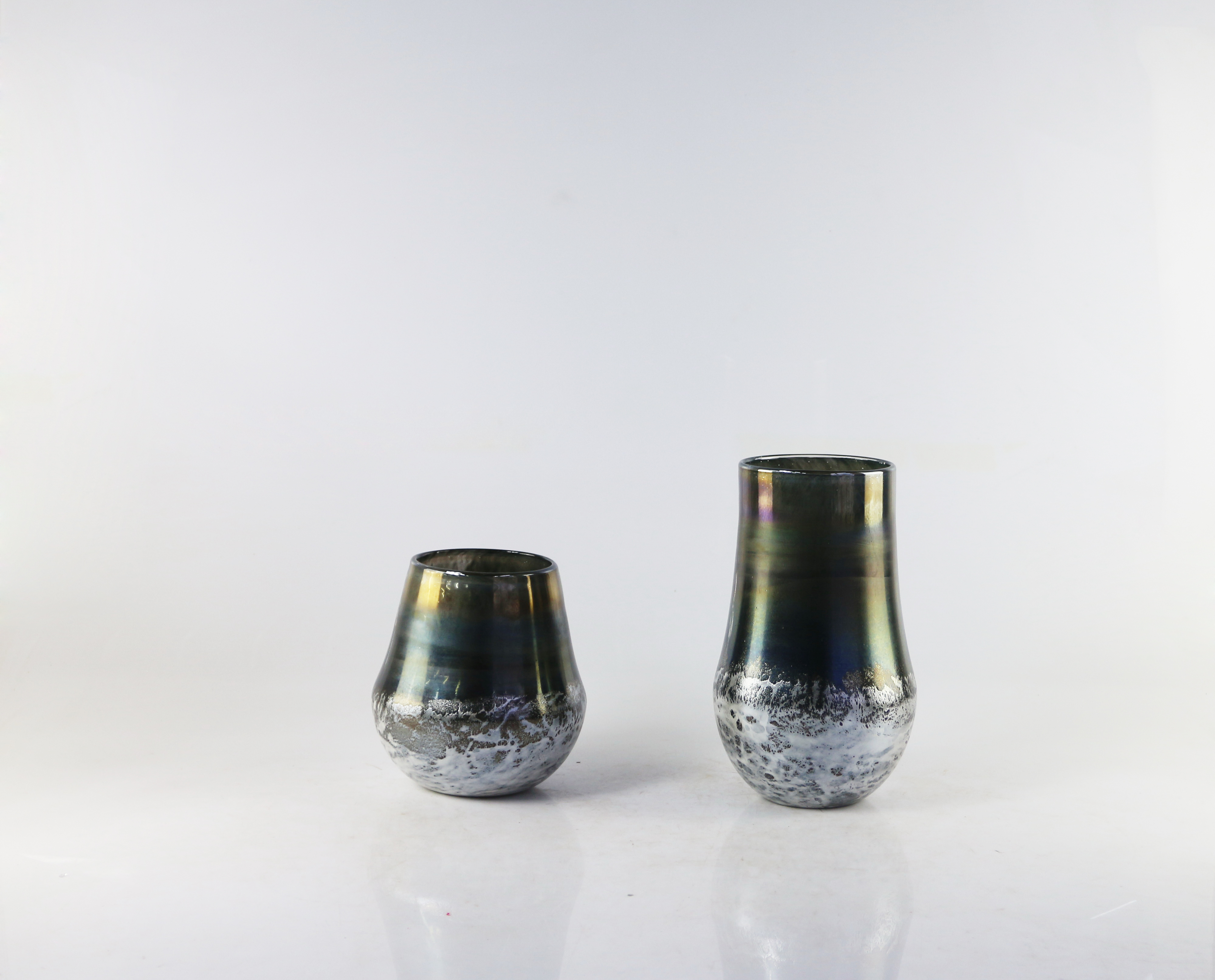 Handmade color glass vase