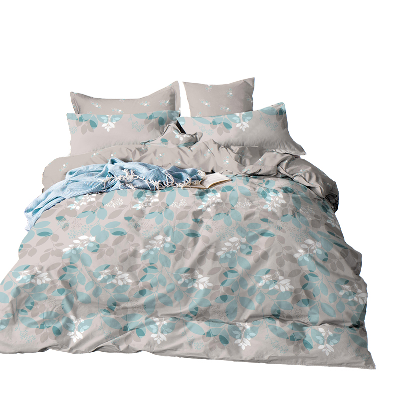 100cotton LEAF PRINT FABRIC FOR BEDDING