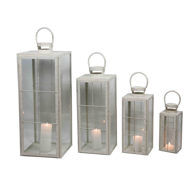 Set of 4 Metal Lantern
