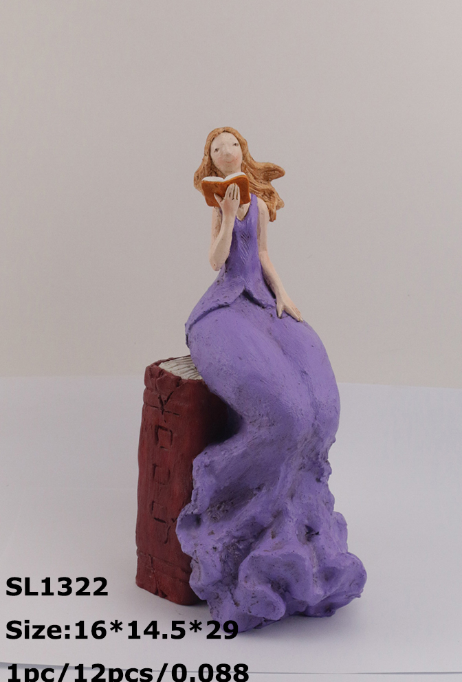 Resin decorations - garden series-Girl