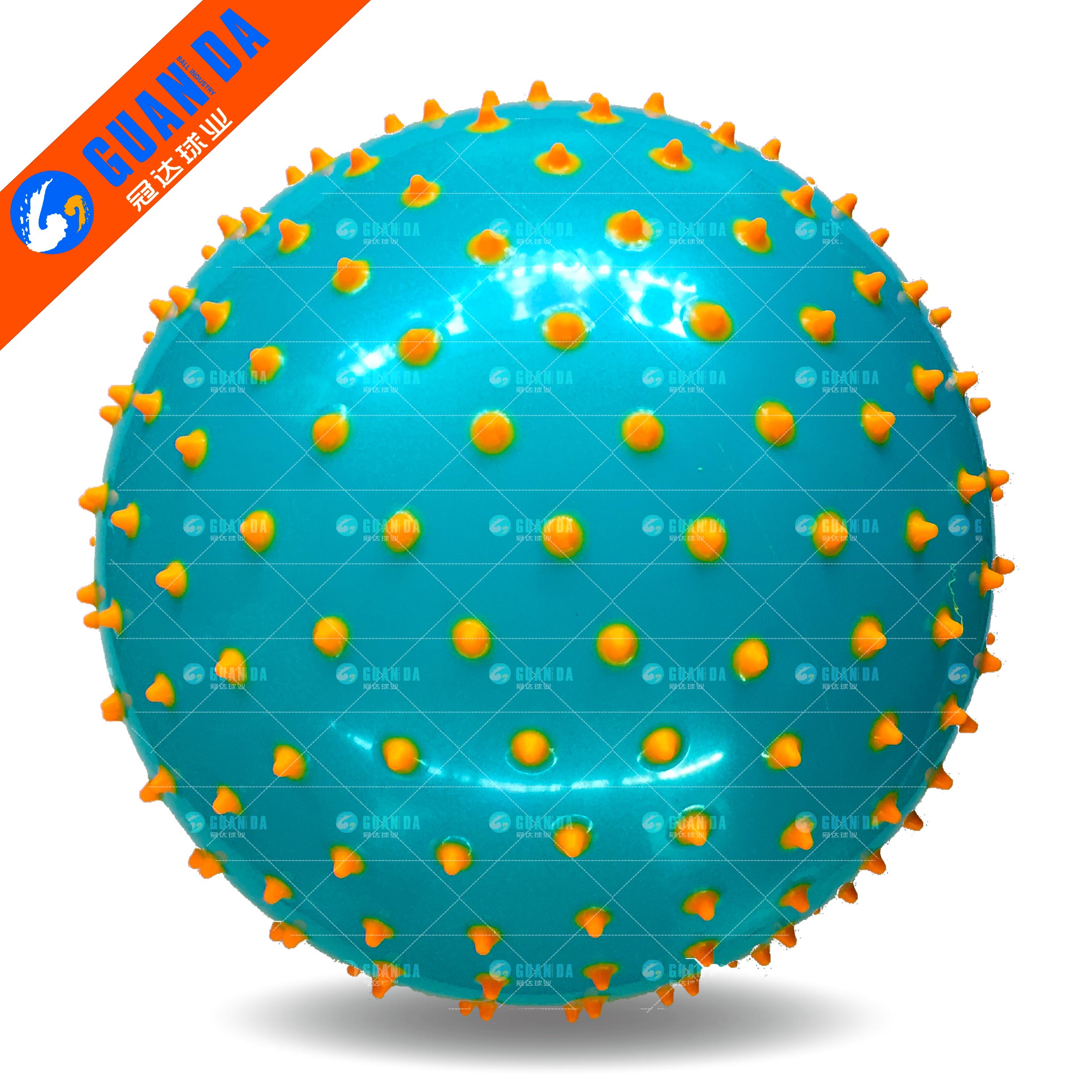 PVC BALL - 2-color knobby Playball / massage Playball