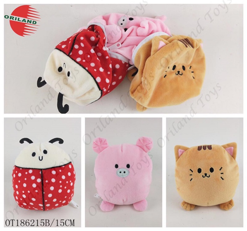 Plush soft transformers 3 in 1 reversible plush stuffed toys