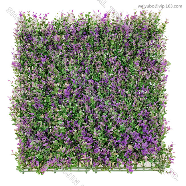 Artificial purple eucalyptus wall panel 50x50cm