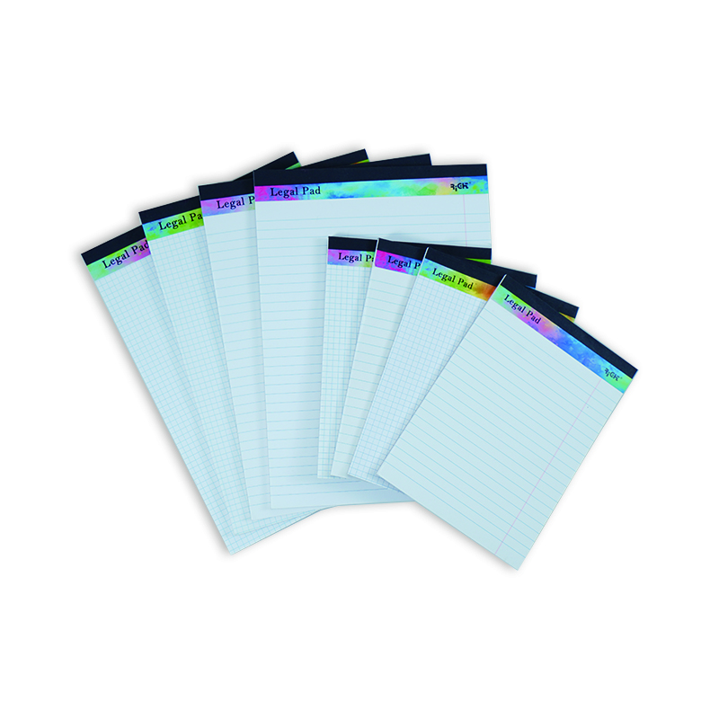 Legal pad with perforated line