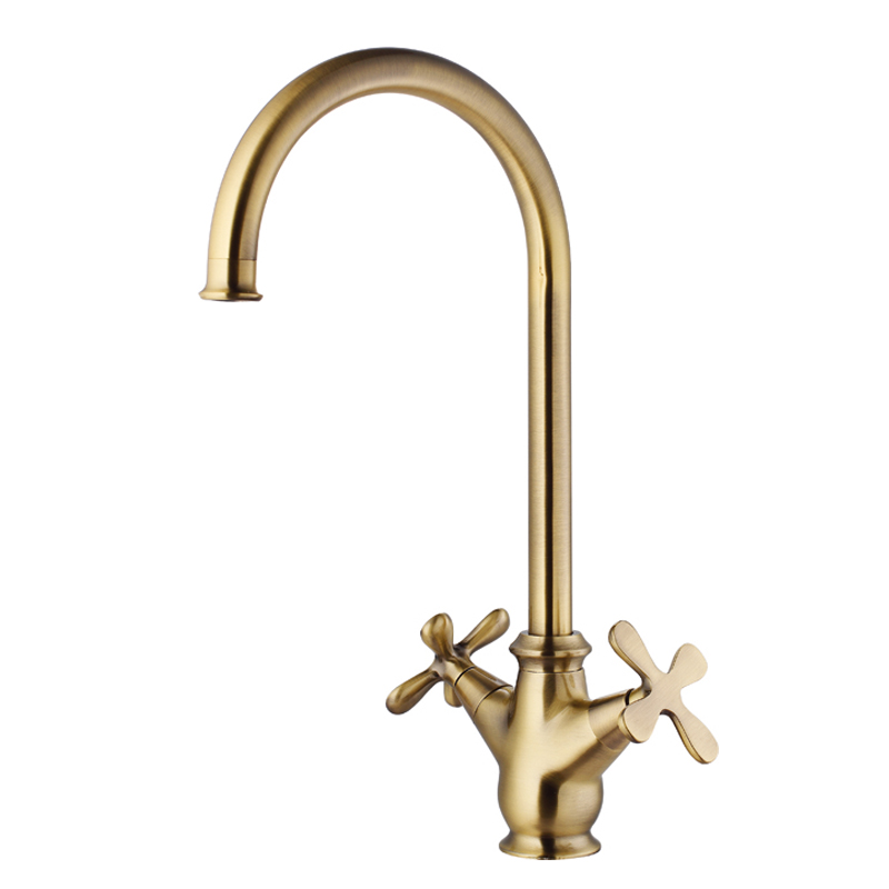 Double handle kitchen mixer