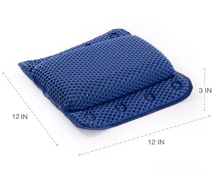 Non-Slip Cushioned Bath Pillow With Suction Cups, Spa Pillow Bath Pillows For Tub Neck And Back Support Bathtub Pillow