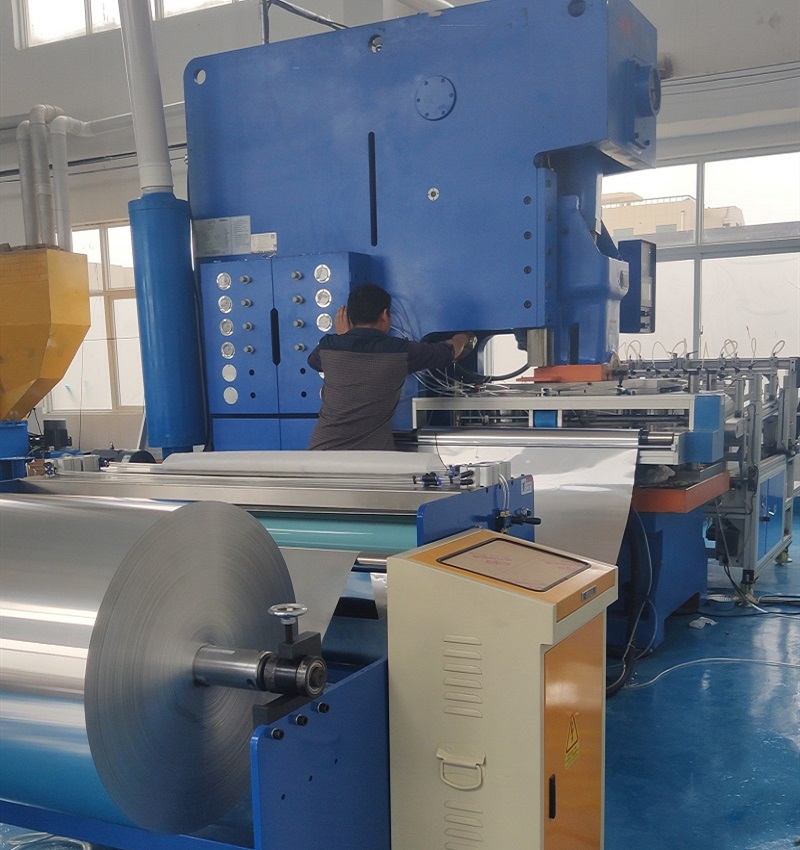 Can heat can seal food storage packaging aluminum foil meal box production line